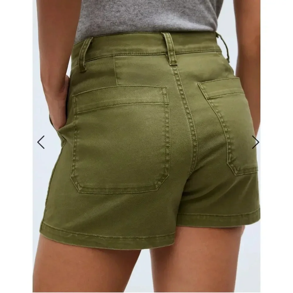 NWT Madewell Size 25 The Perfect Vintage Fatigue
Short Green Desert Olive 3.5” - Picture 3 of 11